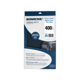 Silicon Carbide 991A Blk 5-1/2" x 9" Wet/Dry Paper Plain Sht P400 25ct Retail Pk R 991A-P0400H-R25 991A-0400H-R25
