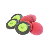 Ceramic 2" Red Fiber Quick Change Disc P080 BX/25 R 2QC-80G-C-25 2QC-80G-C-25
