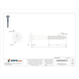 Grk Fasteners Deck Screw,5/16",18-8SS,4"L,PK400 GRK30225