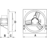 Dayton Exhaust Fan,18In Blade,Alum,115-230V 10D960