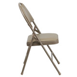 Flash Furniture Beige Vinyl Folding Chair,PK2 2-HA-MC705AV-3-BGE-GG