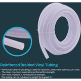 Eastman EZ-Flo 20 Ft. Braided Vinyl Tubing 3-8 In. ID x 5-8 In. OD 98627 472333
