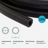 EZ-Flo 10 Ft. 1/4 In. ID Fuel Hose