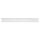 Starrett Combo Square Blade,24" L,0.094" W,Steel CB24-4R