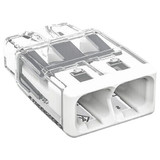 Wago #12awg Push In Connector, 2 Pole 2773-402/K000-0002