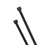 Elite Cold Weather Cable Tie, 120 lb Tensile Strength, 15 in L, Black, 100 EA/BG