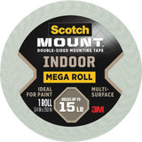 Scotch Mount 3-4 In. x 350 In. Indoor Double-Sided Mounting Tape Mega Roll 110H-LONG-DC 204057