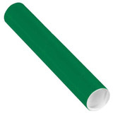 Partners Brand Mailing Tubes,W/Caps,2x12",Green,PK50 P2012G