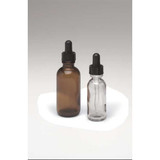 Qorpak Dropper Bottle,94mmH,Clear,39mm Dia,PK24 GLC-05724