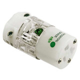 Hubbell Wiring Device-Kellems Strt Bld Cnnctr,Clr,2P3W,Elstmr,5-20R HBL8319CT