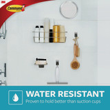 Command Adhesive Soap Dish, Satin Nickel, 2 Medium Water-Resistant Strips BATH34-SN-ESF 239647
