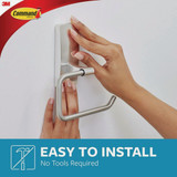 Command Bath Satin Nickel Adhesive Toilet Paper Holder, 2 Strips BATH53-SN-ESF 241901