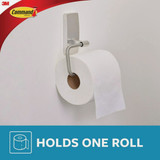 Command Bath Satin Nickel Adhesive Toilet Paper Holder, 2 Strips BATH53-SN-ESF 241901