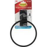 Command Bath Matte Black Adhesive Towel Ring, 2 Strips BATH52-MB-ESF 243408