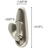 Command Large Forever Classic Hook, Brushed Nickel, 2 Hooks, 4 Strips FC13-BN-2ES 248048