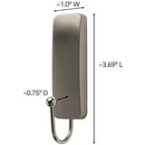 Command Medium Brushed Nickel Decorative Hook, 2 Hooks, 4 Strips 17034BN-2ES 224749