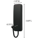 Command Medium Matte Black Decorative Hook, 2 Hooks, 4 Strips 17034MB-2ES 227037