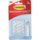 Command Medium Wire Hook, Clear, 2 Hooks, 3 Strips 17065CLR-ES 233747