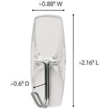 Command Medium Wire Hook, Clear, 2 Hooks, 3 Strips 17065CLR-ES 233747