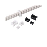 Panduit Cable Tie Base,Saddle,Black,PK100 TM2S8-C0