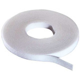 Rip-Tie Hook-and-Loop Cable Tie Roll,75 ft,White W-75-1RL-W