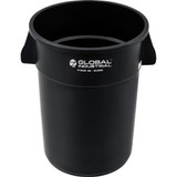 Global Industrial Plastic Trash Can - 44 Gallon Black