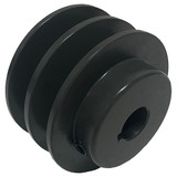 Manufacturer Varies V-Belt Pulley,5.45 in Out dia.,Cast Iron 2AK56X1-3/8