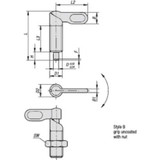 Kipp Spring Plunger,3/8"-16,Stainless Steel K0637.10506A4
