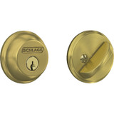 Schlage Satin Brass Single Cylinder Deadbolt