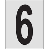 Brady Number Label,1in.H Character,PK25 5900-6