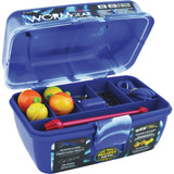 Worm Gear Blue Loaded Tackle Box (88-Piece)