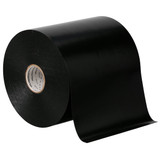 3m Elec Tape,100 ft Lx6" W,20 mil,Black,PK4 51-UNPRINTED-6x100FT