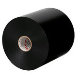 3m Elec Tape,100 ft Lx6" W,20 mil,Black,PK4 51-UNPRINTED-6x100FT