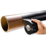 3m Elec Tape,100 ft Lx6" W,20 mil,Black,PK4 51-UNPRINTED-6x100FT
