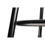 National Public Seating Black Vinyl Stool Back,18",Stationary 6418B-10