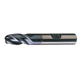 Cleveland Ball End Mill,Single End,1/4",HSS C33313