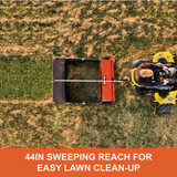 Agri-Fab 44 In. Wide Offset Steel Tow-Behind Lawn Sweeper 45-0492 736436