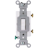 S08-CS120-2WS Leviton Commercial Grade 20 Amp Toggle Single Pole Switch, White