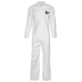 CTL412-3XL Lakeland CTL412 MicroMax® Coverall, 3X-Large, White, Collared, Open