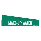 Brady Pipe Marker,Make-Up Water,PK5 7182-1-PK