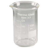 Manufacturer Varies Beaker,150 mL,100 mm H,53 mm Dia,PK12 5YHA3