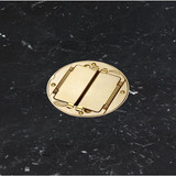Hubbell Wiring Device-Kellems Floor Box Cover Tile Flange,Brass S1TFCBRS