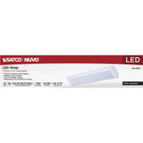 SATCO NUVO 20W LED 2 Ft. Ceiling Wrap Light Fixture CCT-Selectable White Finish