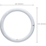 Satco 22W Equivalent 8 In. Circline T9 CCT Selectable LED Tube S16510 541499