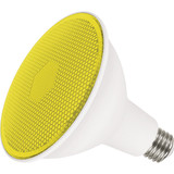 Satco 100W Equivalent PAR38 Medium Base Yellow LED Light Bulb