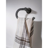 Moen Mikah Matte Black Towel Ring