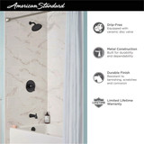 American Standard Glenmere Matte Black Single-Handle Lever Tub & Shower Faucet 1013932430 437191