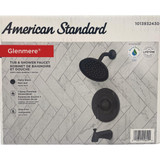 American Standard Glenmere Matte Black Single-Handle Lever Tub & Shower Faucet 1013932430 437191