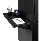 Side Shelf Kit For Global Industrial Computer Cabinet Black Set of 2