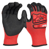 Milwaukee Tool Work Gloves,Knit,Nitrile,2XL 48-73-8134